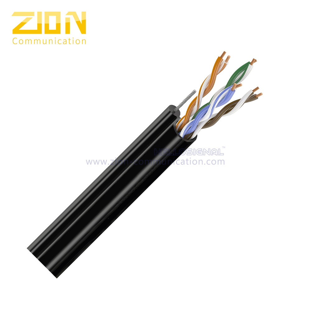 U/UTP CAT 5E BC PE M Twisted Pair Steel Messenger Cable Buy network cable, lan cable factory
