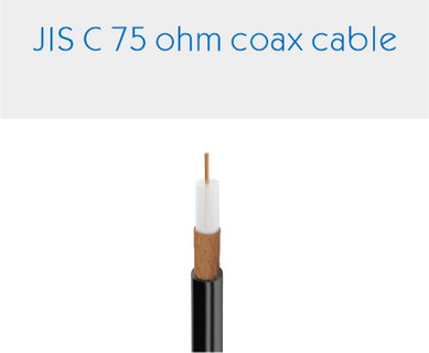 JIS C 75 ohm coax cable