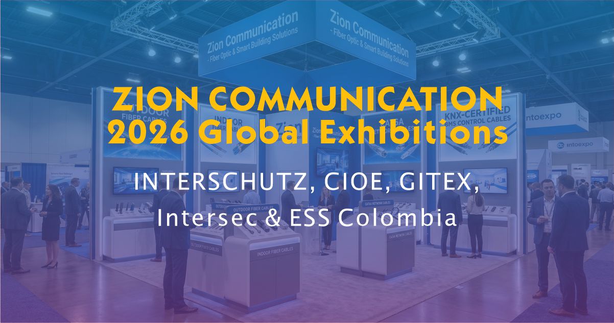 ZION Communication 2026 global exhibitions booth poster