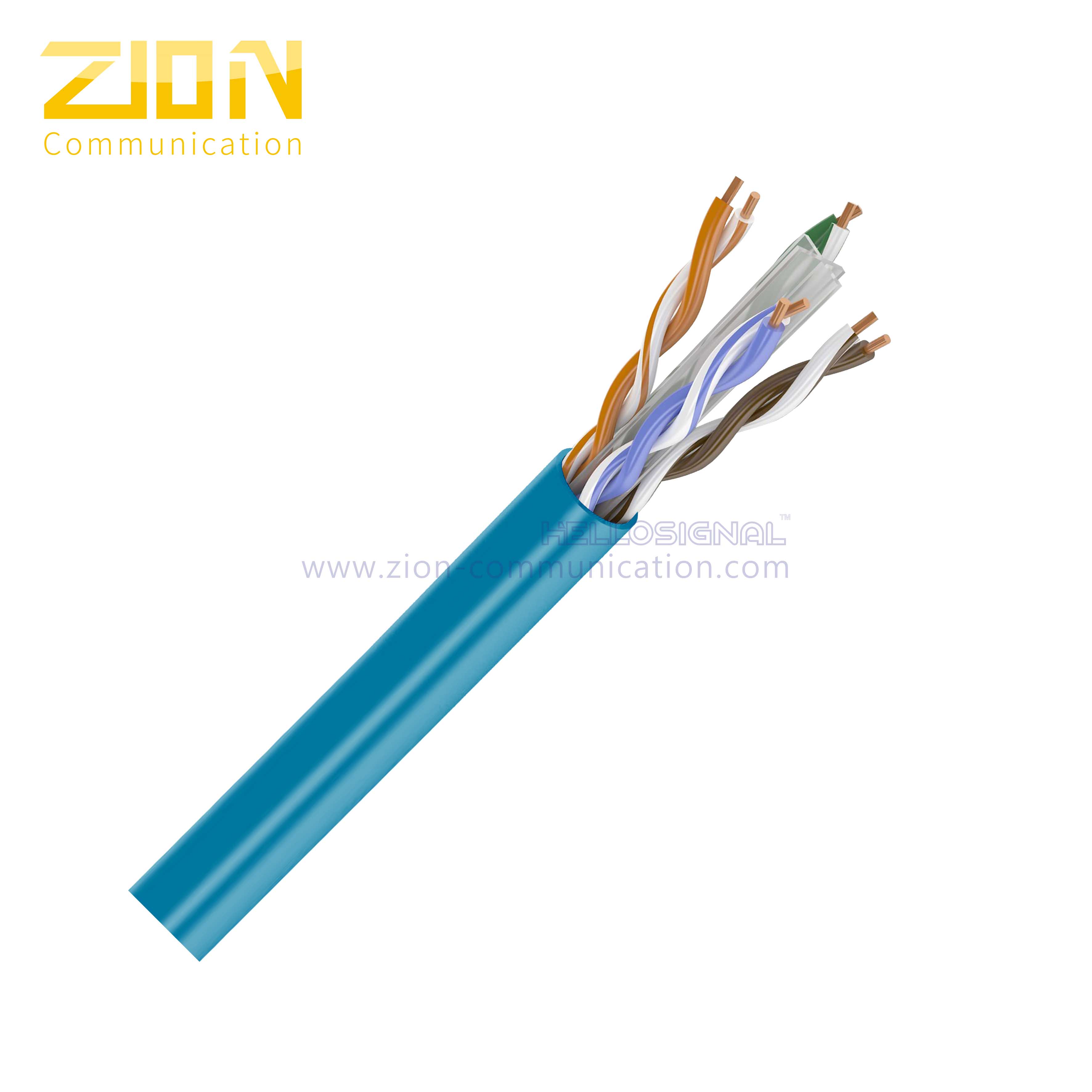 U/UTP CAT6 4PR 23AWG Cable from manufacturer Zion Communication
